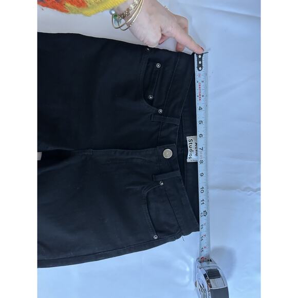 Acne Studios Skin 5 Night Stretch Jeans Size W27 L32 Black Skinny - Picture 5 of 9